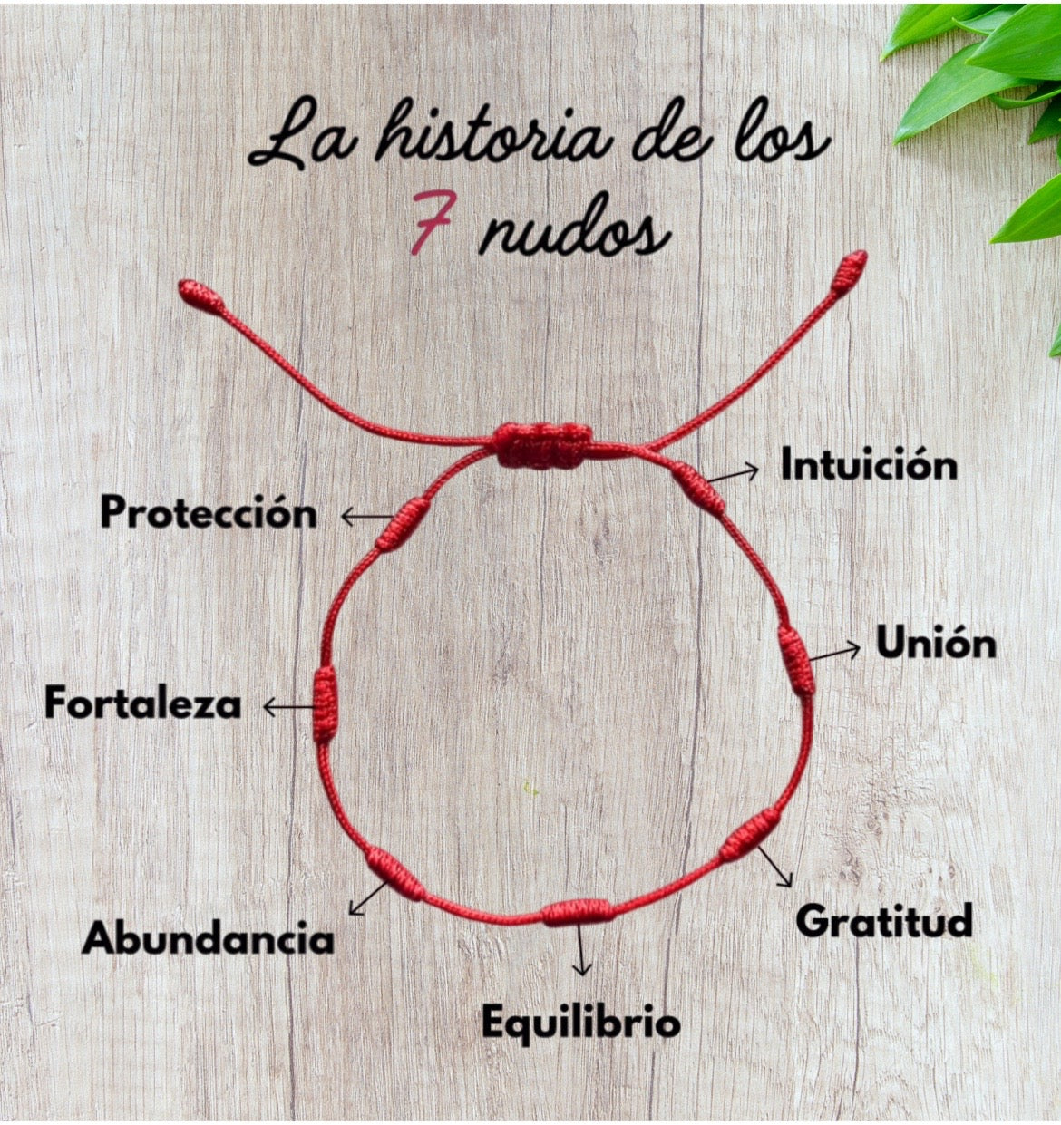 Pack 2 pulseras de 7 nudos ritualizadas