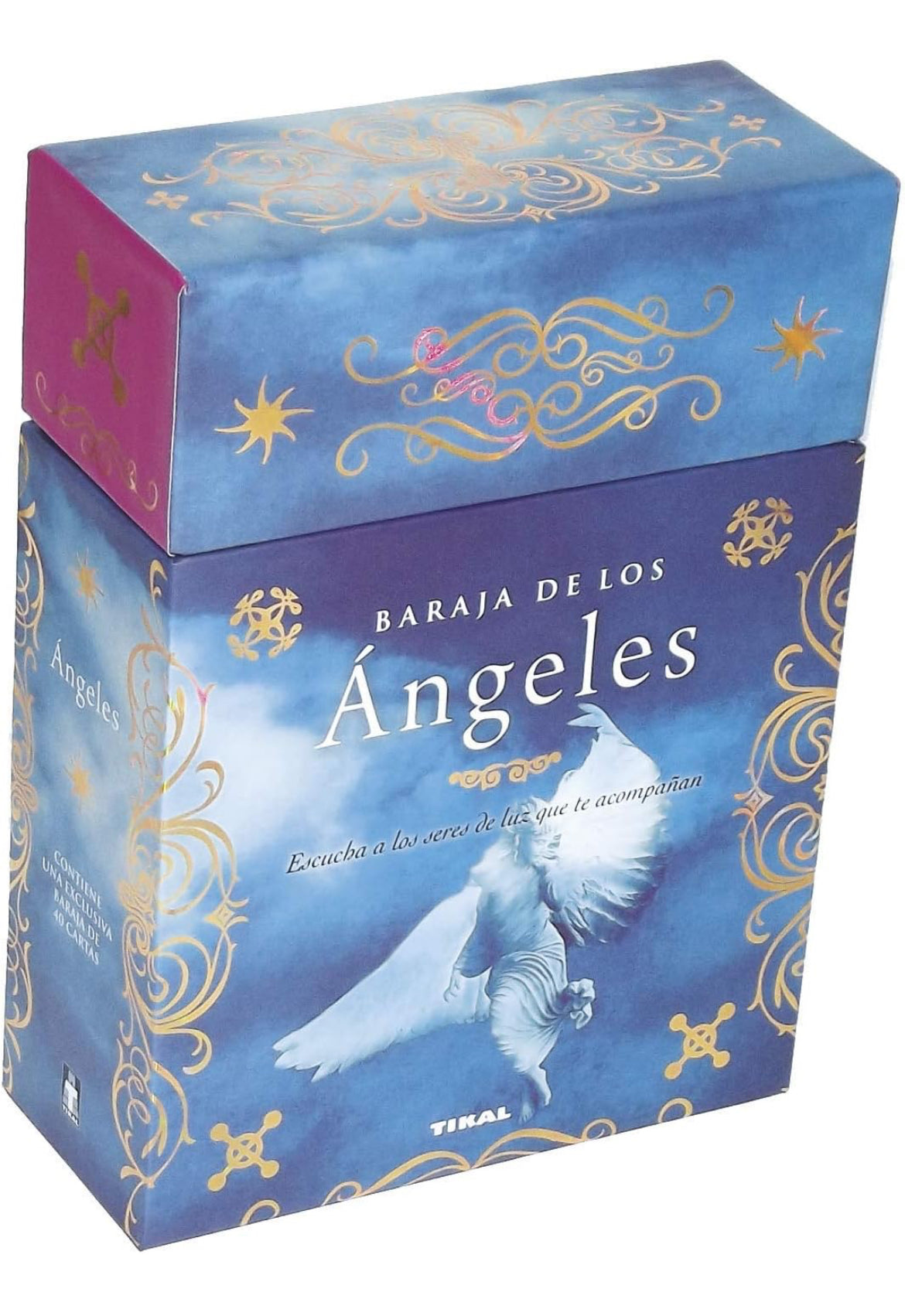 Oráculo de los Angeles con libro y incienso orgánico de mirra