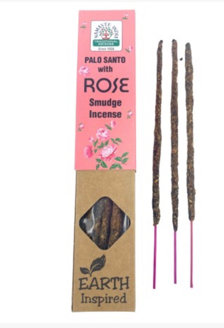 Incienso Orgánico de Palo Santo y Rosas